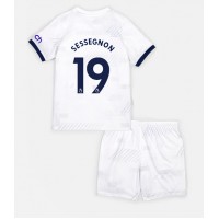 Camiseta Tottenham Hotspur Ryan Sessegnon #19 Primera Equipación para niños 2023-24 manga corta (+ pantalones cortos)
